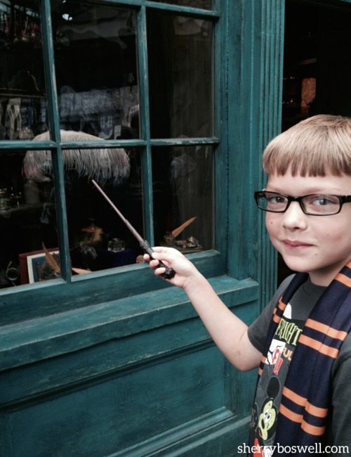 Interactive wand fun at Diagon alley